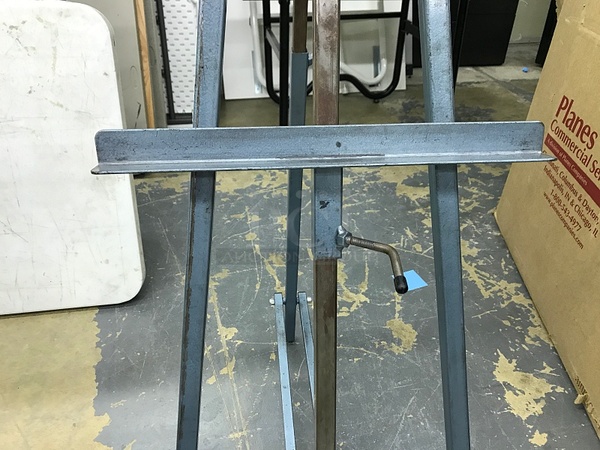 Klopfenstein Collegiate Easel CE100 Grey Heavy Duty Metal Adjustable Easels (2x bid) - Image 2 of 4