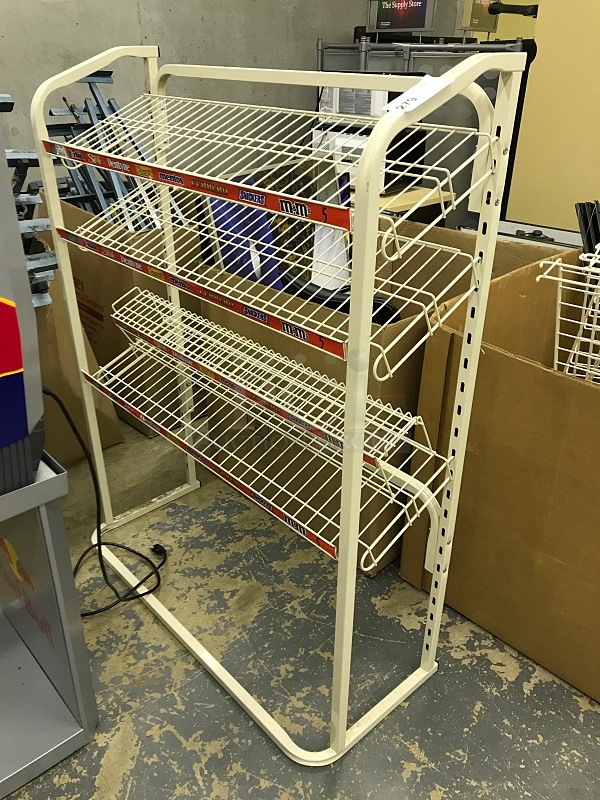 Wire Metal Candy Merchandiser w/ Spare Shelving