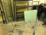 Chrome Metal Clothes Rack on Casters