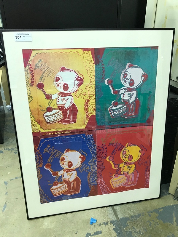 Paintings for Children series by Andy Warhol, 1983 Reproduction Print Framed