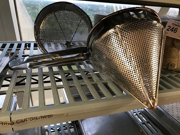 Two Conical Strainers - Image 1 of 1