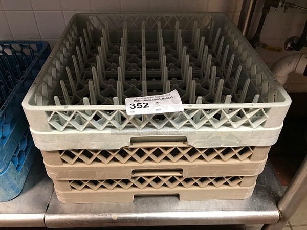 Three Brown Dish Racks - Image 1 of 1