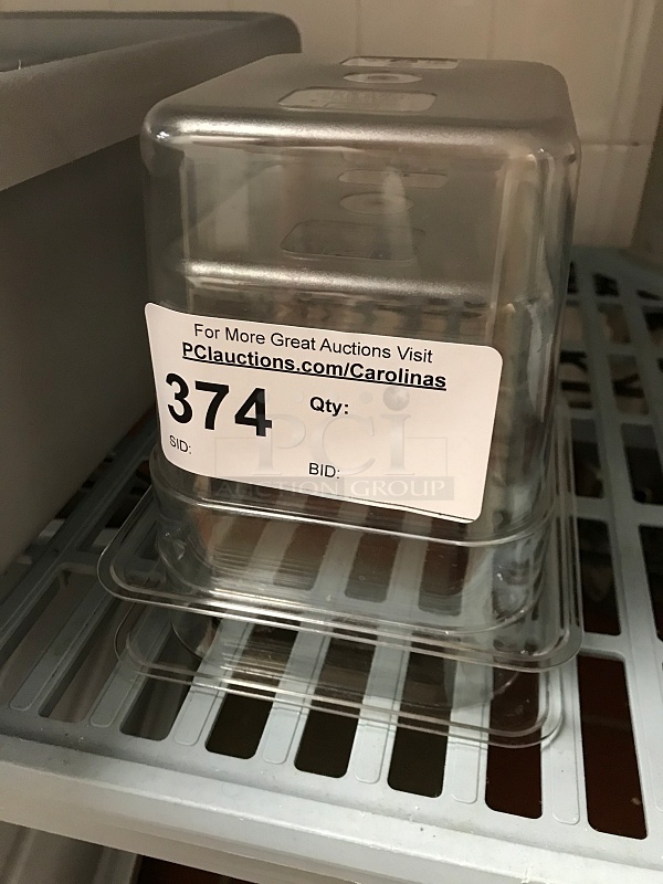 Two 6" Plastic Insert Pans - Image 1 of 2