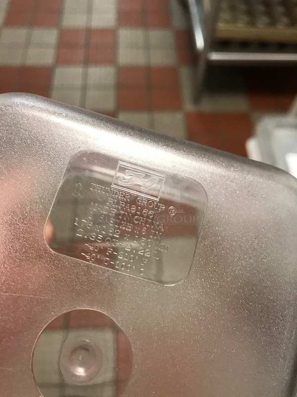 Two 6" Plastic Insert Pans - Image 2 of 2