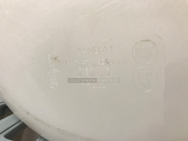 Two 12 qt Plastic Cambro Ingredient Bins w/ Lids - Image 2 of 2