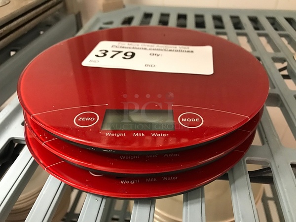 Three 11 Lbs Electronic Kitchen Scales - Image 1 of 2