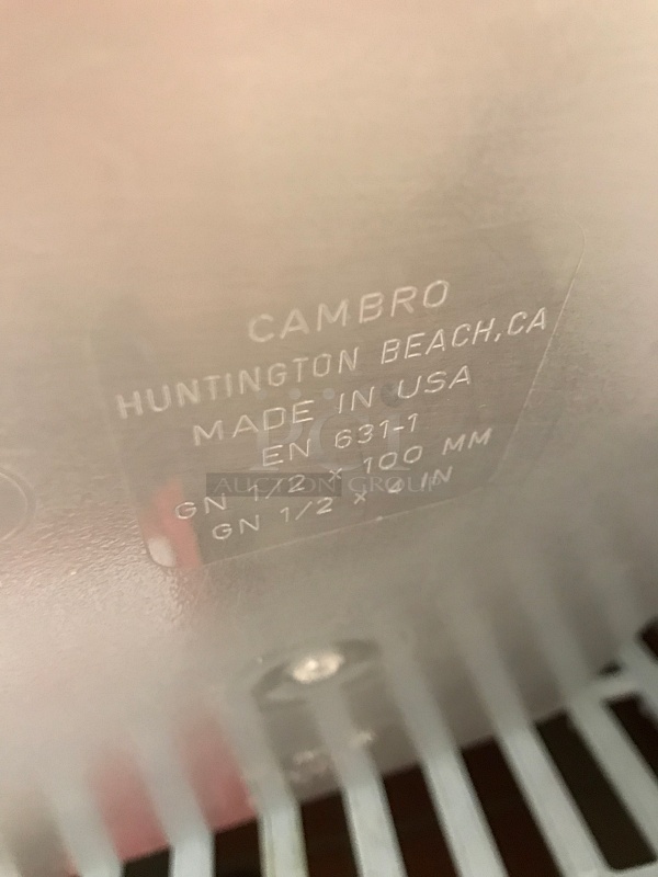 Three Half Size 4" Cambro Plastic Insert Pans - Image 2 of 2