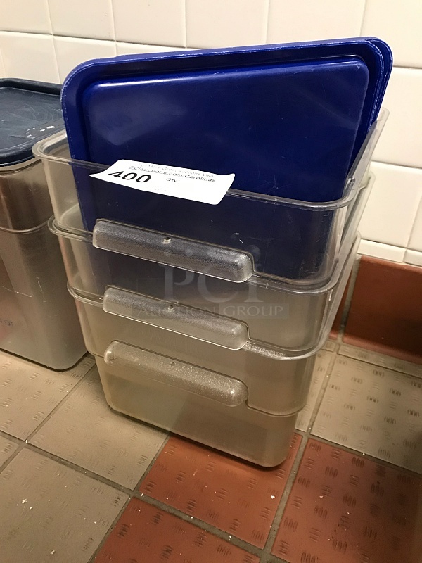 Three Ingredient Bins w/ Lids - Image 1 of 1