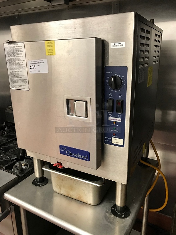 Cleveland 1SCE SteamCub Plus, Boilerless Connectionless Steamer, Electric 5 Pan Capacity on Equipment Stand, 208v 1ph, Tested & Working! - Image 2 of 6