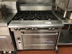 U.S. Range C836-6RC 36" 6 Burner Heavy Duty Range With Standard Oven, Natural Gas, Tested & Working!