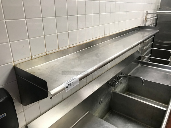 Stainless Steel Wall Shelf - Image 2 of 2