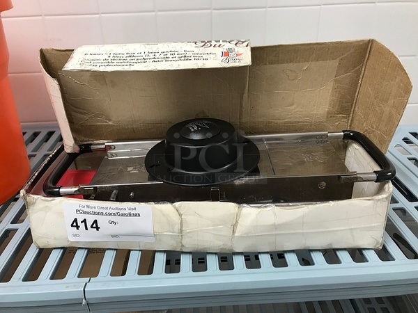 Bron Coucke 15000 "The Chef" Stainless Steel Mandoline with 4 Interchangeable Blades - Image 1 of 2