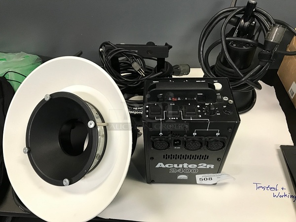 Profoto Acute 2R 2400 Lighting Power Supply w/ Built In Wireless Trigger, Includes Acute D4 Ring Flash, ProRing Wide Soft Flash and Acute D4 Head Flash