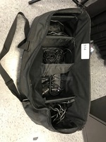 Padded Equipment Bag w/ Assorted Power Cords, Flash Trigger Cables etc.