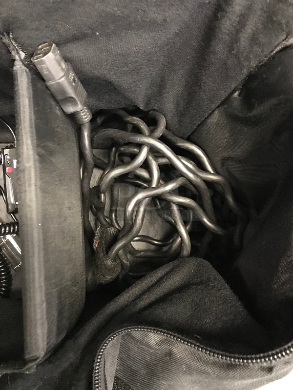 Padded Equipment Bag w/ Assorted Power Cords, Flash Trigger Cables etc. - Image 2 of 5