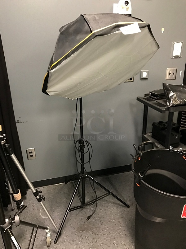 Impact Octacool-6 Fluorescent Light Kit with Octabox (6 Lamps) w/ Manfrotto Light Stand & Impact Diffuser - Image 1 of 5