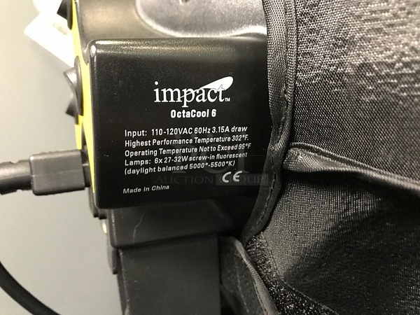 Impact Octacool-6 Fluorescent Light Kit with Octabox (6 Lamps) w/ Manfrotto Light Stand & Impact Diffuser - Image 3 of 5