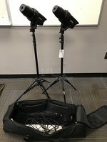 Westcott Strobelite 2 Light Kit w/ Travel Case & Two Manfrotto 051NB Light Stands