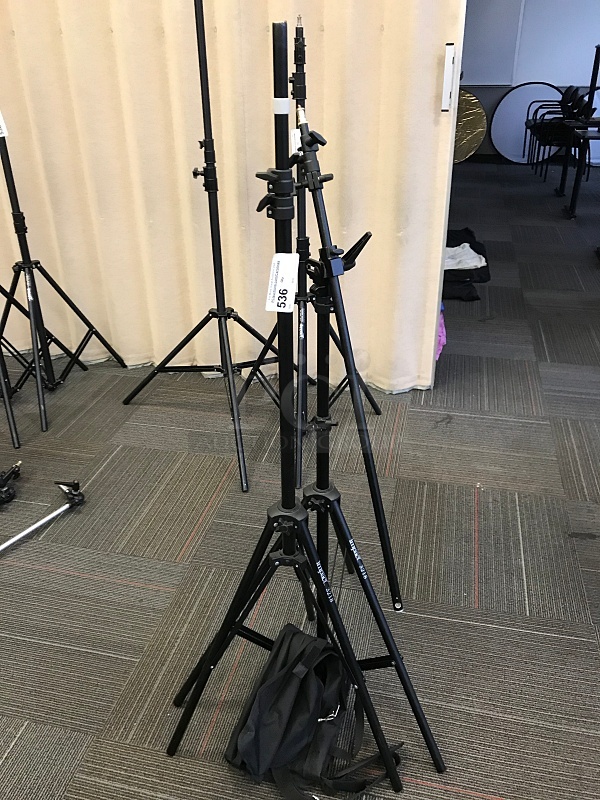 Two Impact 3218 Multiboom Light Stand and Reflector Holder (13')