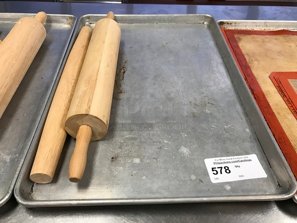 Straight & French Rolling Pins Includes Full Size Sheet Pan