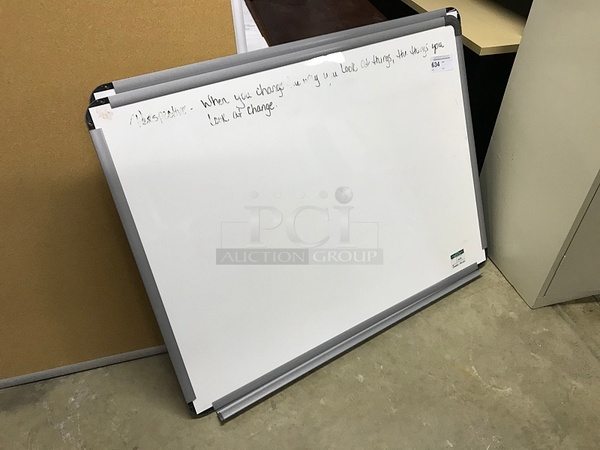 Two Wall Mounted Whiteboards