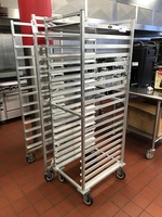 Heavy Duty Welded Aluminum Speed Rack on Casters