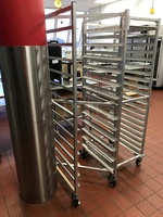 Heavy Duty Welded Aluminum Speed Rack on Casters