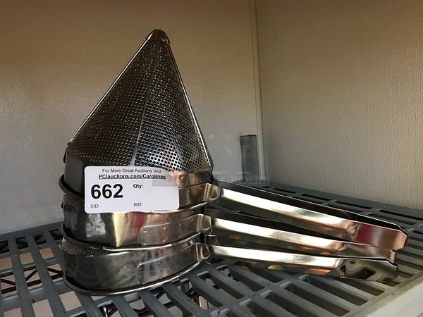 Three Conical Strainers