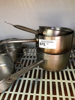 Three Piazza Sauce Pans