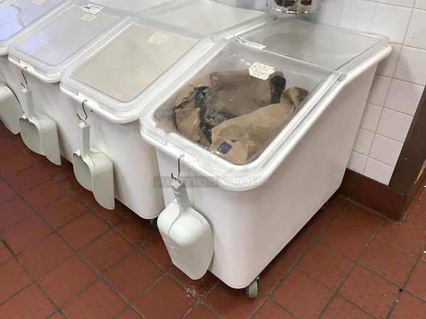 Two Cambro Dry Ingredient Bins on Casters w/ Scoop - Image 2 of 3