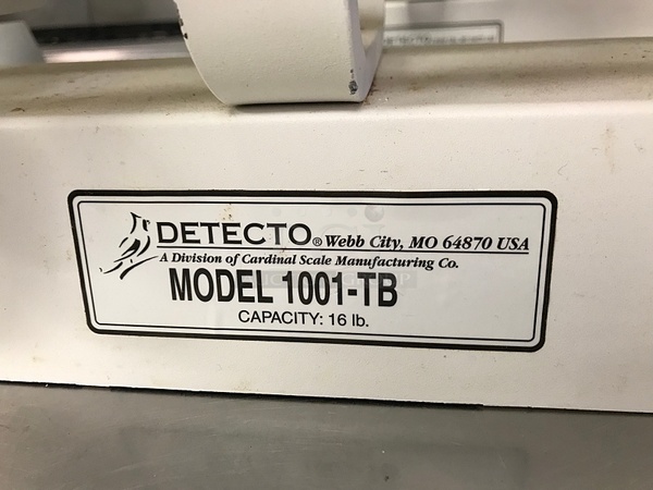 Detecto 1001-TB Bakers Scale w/ Ingredient Scoop - Image 2 of 3