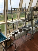 Metro Rack w/ Four Shelves on Casters