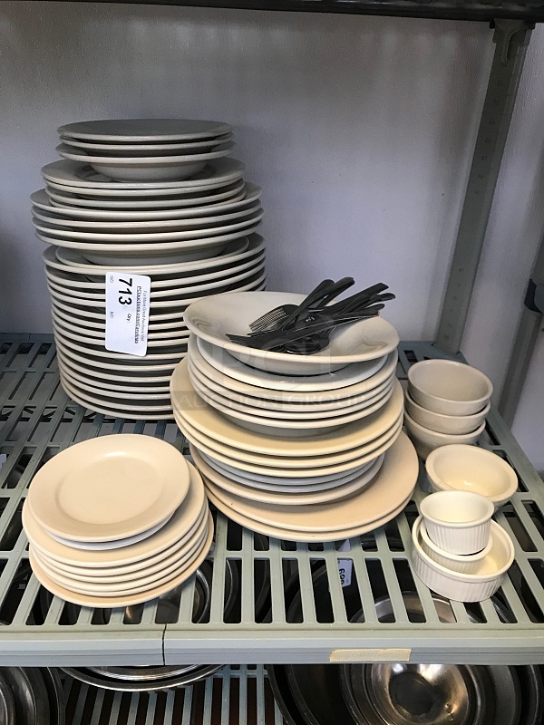 Assorted Porcelain Plates & Bowls