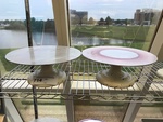 Two Ateco 612 12" Revolving Cake Stand with Cast Iron Base and Aluminum Top