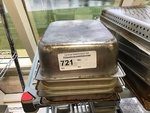 Five Half Size Stainless Steel Insert Pans