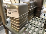 Ten 1/9 Stainless Steel Insert Pans