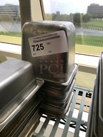 Six Quarter Size Stainless Steel Insert Pans