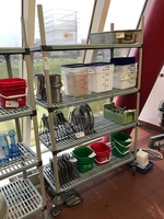 Metro Max Q Storage Rack w/ Four Shelves on Casters