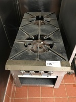 US Range 2 Eye Natural Gas Pot Burner, Tested & Working!