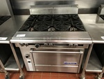 US Range 6 Burner Natural Gas Range w/ Standard Oven, Tested & Working!