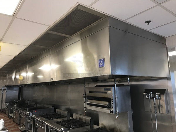 Caddy Stainless Steel Type 2 Kitchen Grease Hood, Package Includes Fire Suppression System& Intelli-Hood Management System, Tested & Working! - Image 1 of 12