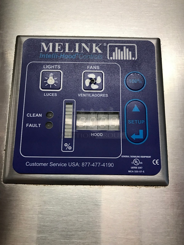 Caddy Stainless Steel Type 2 Kitchen Grease Hood, Package Includes Fire Suppression System& Intelli-Hood Management System, Tested & Working! - Image 8 of 12