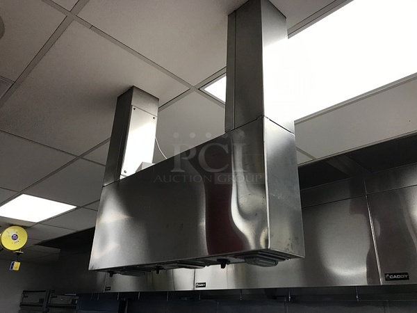 Caddy Stainless Steel Type 2 Kitchen Grease Hood, Package Includes Fire Suppression System& Intelli-Hood Management System, Tested & Working! - Image 11 of 12