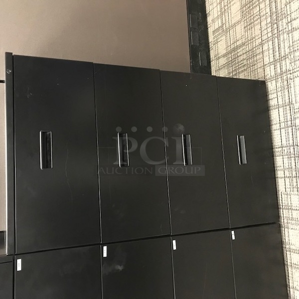 Herman Miller Four Drawer Black Metal Lateral Filing Cabinet - Image 1 of 1