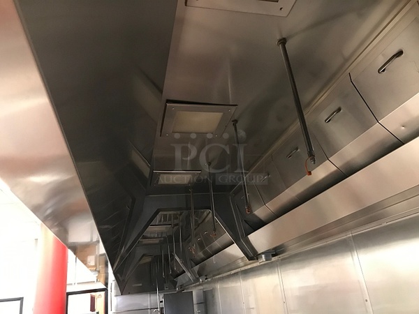 Caddy Stainless Steel Type 2 Kitchen Grease Hood, Complete Package Includes Fire Suppression System, Exhaust Fans & Intelli-Hood Management System, Tested & Working! (Buyer to Remove) - Image 3 of 6