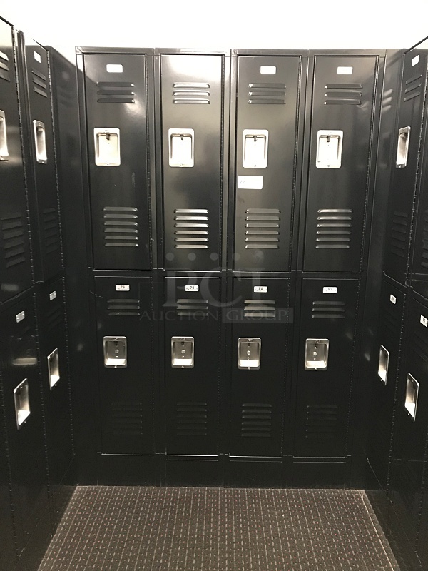 ASI Storage Solutions Black Double Tier Lockers (Lockers 75-82)