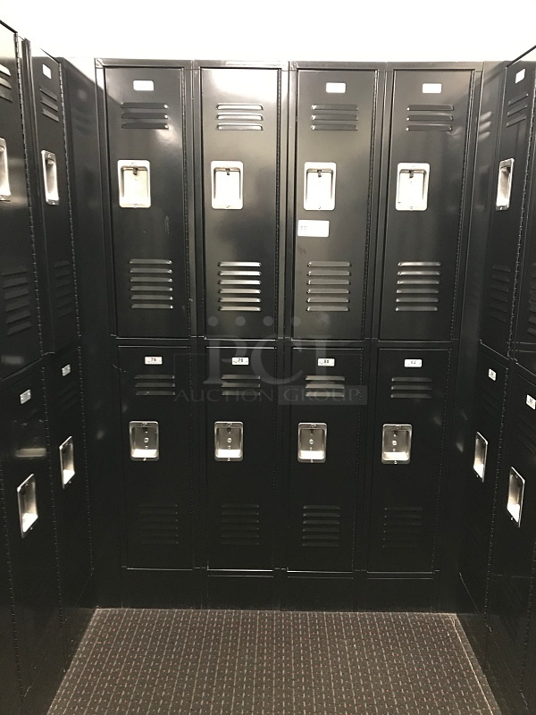ASI Storage Solutions Black Double Tier Lockers (Lockers 75-82) - Image 1 of 4