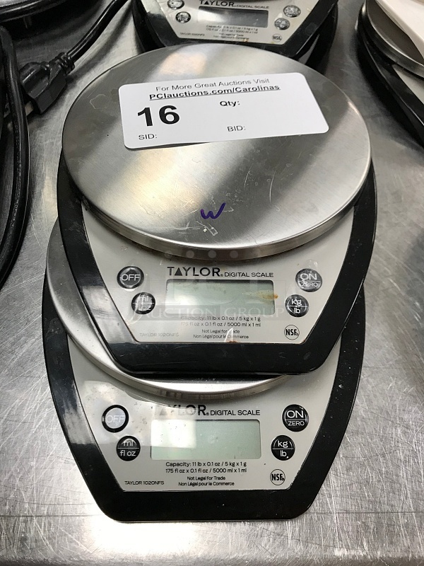 Two Taylor Digital Scales, Tested & Working! - Image 1 of 2