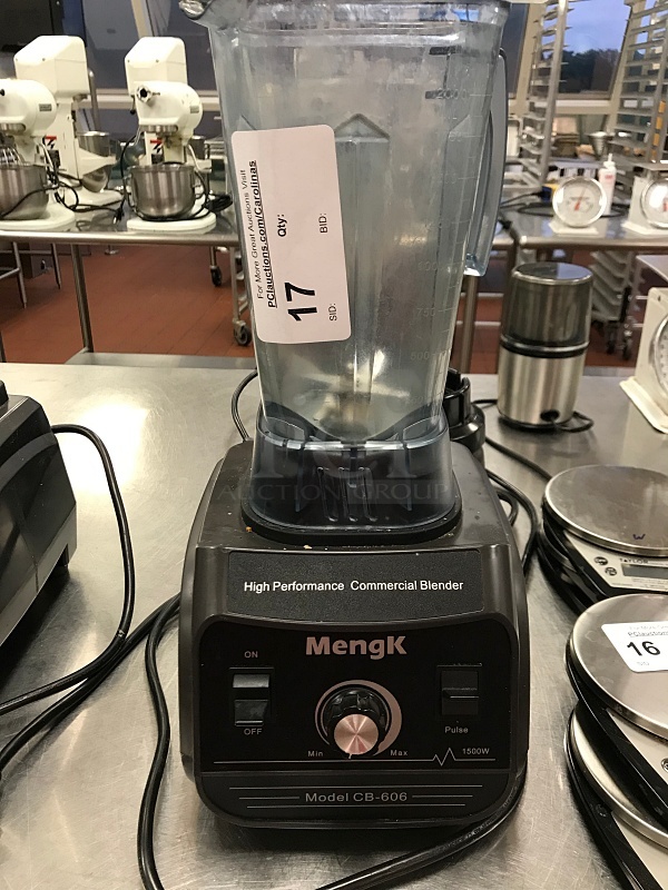 MengK Countertop Blender w/ Variable Speed Control & Pulse Settings, 115v 1ph, Tested & Working!