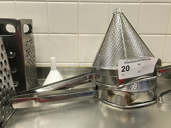 Two Conical Strainers